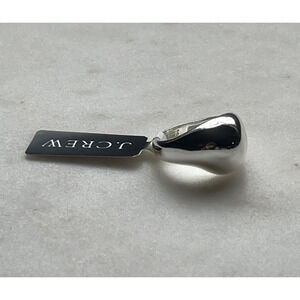 J Crew Sculptured Orb Ring Silver Mirror Tone Womens 5 Chunky Statement